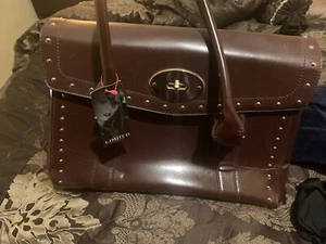 M & S Limited Edition Brown Big Size shoulder hand bag with long twin straps - Picture 1 of 5