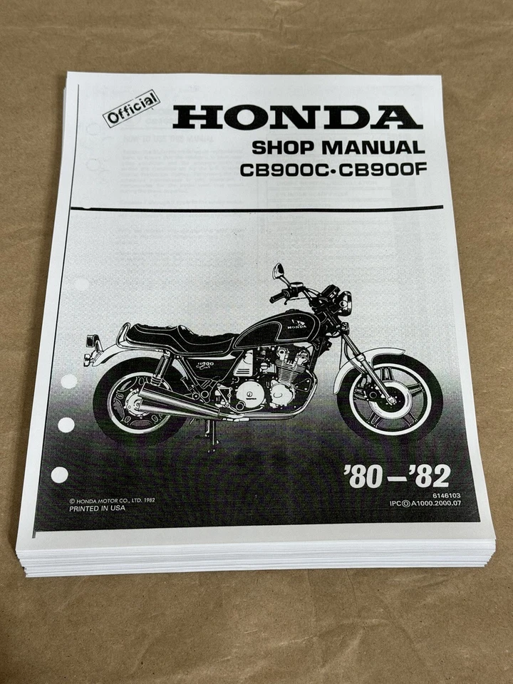 Руководство по ремонту сервисной мастерской с 3 отверстиями для Honda CB900C CB900F CB900 Super Sport на заказ - Изображение 1 из 3