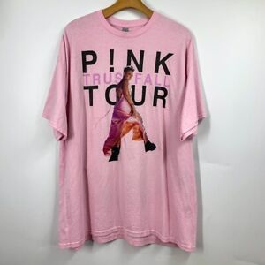 Gladen Damska Różowa Trust Fall 2023 North America Tour Koszulka z krótkim rękawem Rozmiar 2XL