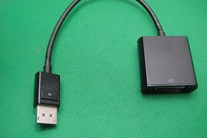 Original HP DP DisplayPort Male to DVI Female Converter Adapter Monitor PC Cable - Picture 1 of 5