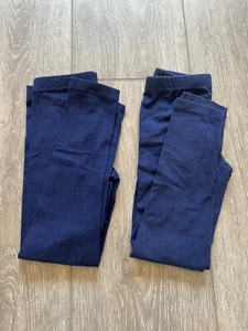 Cat & Jack Girls Pull-On Leggings Navy 2 Pack Size S (6/6X) - Picture 1 of 7