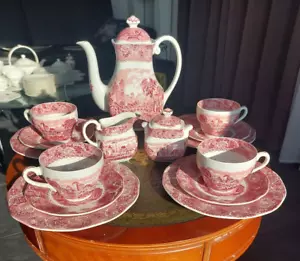 Wedgwood & Co Ltd. River Scene. Kaffeeservice 4 Person I.W - Bild 1 von 24