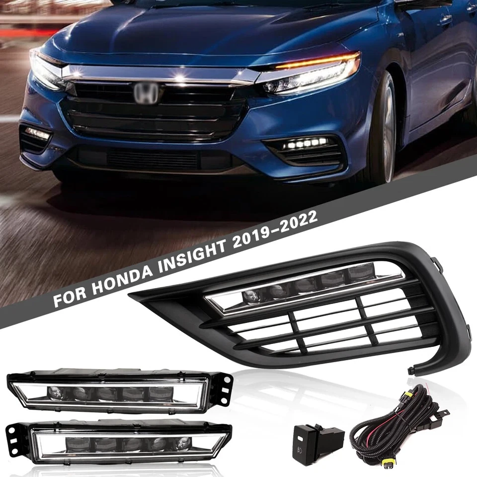 Juego de faros antiniebla para parachoques delantero Honda INSIGHT 2019-2022 + cableado Foto 1 de 4