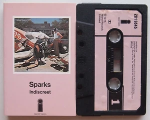 SPARKS - INDISCREET (ISLAND ZCI9345) 1975 UK CASSETTE TAPE - Picture 1 of 4
