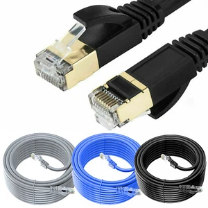 CAT5E CAT6 RJ45 CAT7 ETHERNET NETZWERK HIGHSPEED LAN PATCHKABEL 1M-30M BLEI SET - Bild 1 von 12