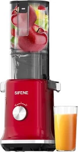Whole Fruits Cold Press Juicer Machines, 4.3-inch (110mm) Powerful Large, Red  - Picture 1 of 7