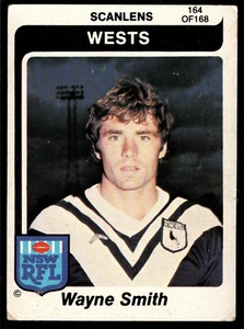 1980 #164 Wayne Smith Wests Magpies Scanlens rugby league NRL card - Picture 1 of 2