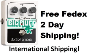New Electro-Harmonix EHX Big Muff Pi w/ Tone Wicker Fuzz Guitar Effects Pedal - Picture 1 of 2