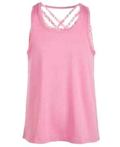 IDEOLOGY Big Girls Strappy Layered-Look Tank Top Pink Size XXL - Picture 1 of 2