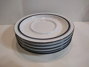 5 Dansk Bistro CHRISTIANSHAVN BLUE  Saucers - Picture 1 of 6