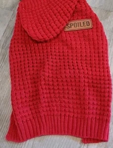 Suéter tejido con capucha rojo mimado Vibrant Life Dog talla S perro o gato terrier - Imagen 1 de 2