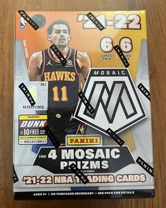 2021-22 Panini Mosaic NBA Basketball Factory Sealed Blaster Box 36 Cards Prisms - Picture 1 of 6