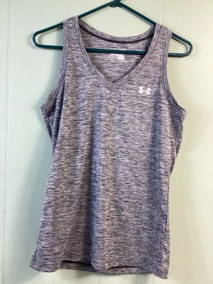 Женская майка Under Armour Heat Gear размер M облегающая для тренировок черная серая - Изображение 1 из 4