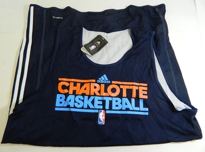 2000s Charlotte Bobcats Adidas Team Issued Reversible Navy Practice Jersey Size - Image 1 of 4