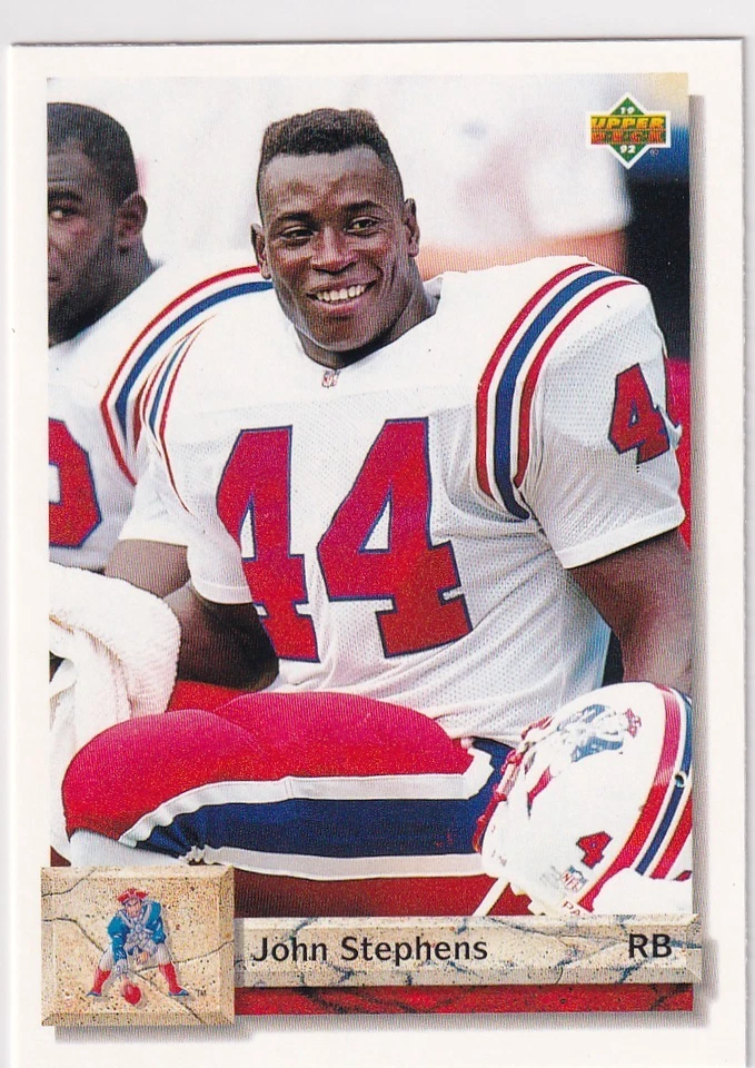 1992 UPPER DECK FOOTBALL SERIES 2 JOHN STEPHENS NEW ENGLAND PATRIOTS #3835 - Image 1 of 1