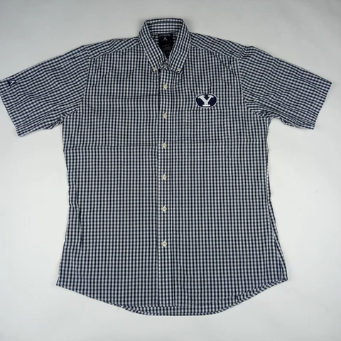 ANTIGUA BYU Cougars Button Down Shirt Brigham Young University NCAA Men's Large Cover