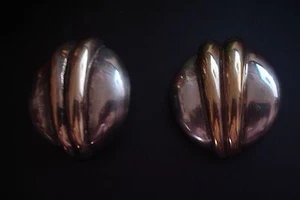 Pendientes de clip de dos tonos PLATA ESTERLINA PLATA ESTERLINA SIMON SEBBAG FIRMADOS DE COLECCIÓN botón Israel - Imagen 1 de 6