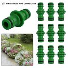 10 Piece Set of Plastic Garden Hose Pipe Connectors with Rubber O Ring