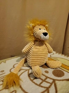Jellycat London Approx 15” Cordy Roy Corduroy Lion Yellow Stuffed Plush - Picture 1 of 12