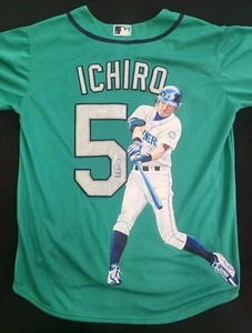 Ichiro Suzuki Signed Majestic Seattle Mariners Jersey Custom Painted 1/1 JSA - Picture 1 of 6