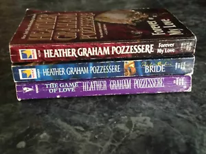 Heather Graham Pozzessere lot 3 contemporary Romance Paperbacks - Imagen 1 de 1