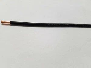 BLACK GXL 12 AWG AUTOMOTIVE WIRE WITH LEGEND PRINT HIGH TEMP COPPER USA 25' - Picture 1 of 1