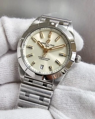 BREITLING Chronomat Quartz 32mm MOP Diamond Dial Women's Watch A77310101A3A1 - Image 1 of 4