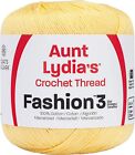 Coats Crochet 182-423 Aunt Lydia's Fashion Crochet Thread Size 3-Maize