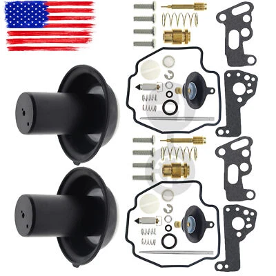 2set carburetor for yamaha VIRAGO 535 repair kit Plunger diaphragm  XV535 XV 535 - Image 1 of 4