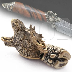 Set Bronze Messer Knauf & Fingerschutz Bolster ELCH für maßgeschneiderte Messerherstellung #3 - Bild 1 von 11