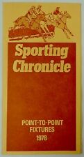 Sporting Chronicle Point-To-Point Fixtures 1978 (Program/Calendar/Events)