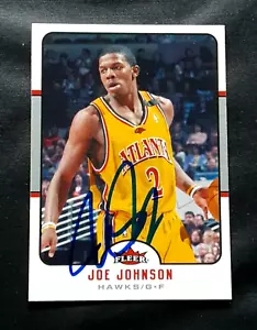 JOE JOHNSON ATLANTA HAWKS SUPERSTAR AUTOGRAPHED SIGNED BASKETBALL CARD - Picture 1 of 1