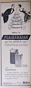PUBLICITÉ PRESSE 1953 OFFREZ LE BRIQUET FLAMINAIRE CRÉATION QUERCIA -ADVERTISING - Foto 1 di 1