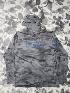 Under Armour 1341691 ISO Chill Shorebreak Gray Camo Hoodie Mens XL Fishing - Picture 1 of 7