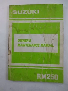 MANUAL DE MANTENIMIENTO SUZUKI RM250 99011-28C51-03A - Imagen 1 de 5
