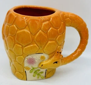 Tazza da caffè da collezione Boston Warehouse giraffa statuetta animale arancione 24 fl oz - Foto 1 di 7