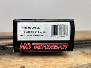 ATLAS Trainman HO RTR ACF 50’ 6” Box Car Ashley Drew & Northern #8022 - Picture 1 of 5