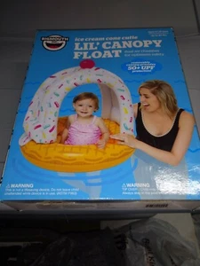 Bigmouth Gelato Cono Cutie Lil' Galleggiante a baldacchino per bambini fino a 40 libbre - Foto 1 di 5