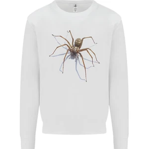 Gruesome Spider Halloween 3D Effect Kids Sweatshirt Jumper - Picture 1 of 3