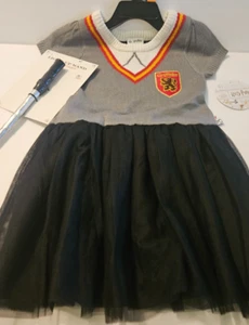 Harry Potter Gryffindor Girls Dress 4t NWT includes wand - Picture 1 of 8