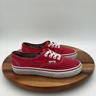 Vans Old School Low Sneaker Shoes Red White TC7H Lace Up Size 5 Mens, 6.5 Womens