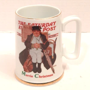 Muggleton Stage Coach Driver Saturday Evening Post Merrie Christmas Tankard 1986 - Picture 1 of 6