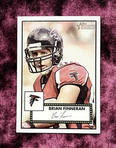 Brian Finneran 1952 Topps Heritage MINT Facsimile Auto Falcons Jersey Villanova - Picture 1 of 4