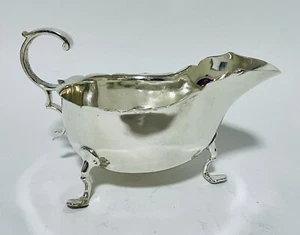 Hochwertige antike massive Sterling Silber Sauciere Kanne Martin Hall 1908 - Bild 1 von 10