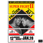 Frazier Ali Fight Poster Sports BOX FRAMED CANVAS ART Picture HDR 280gsm