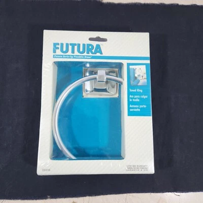 FUTURA Series Franklin Brass Polished Silver Towel Ring D2416 Made USA New - Image 1 of 4