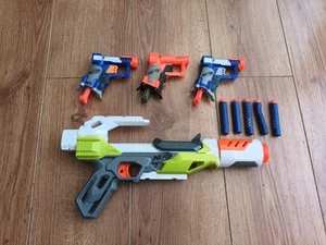 Nerf N-strike Elite Jolt Blaster Gun x 3 & Modulus Pistol Bundle - Picture 1 of 4