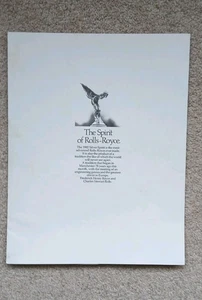 Rolls-Royce Silver Spirit 1982 UK Market Foldout Sales Brochure with Extra Flyer - Bild 1 von 8