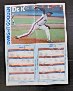 Dwight Gooden New York Mets Poster 19x25 1986 Dr. K - Picture 1 of 1