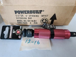 Extensión de impacto giratoria Powerbuilt 647640 1/2" Drive 6" CR-V - Imagen 1 de 3